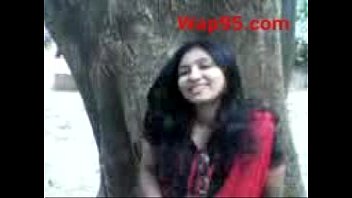 indian college couple kiss outdoor