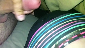 cumming on her ass while she.