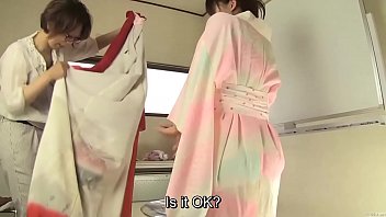 subtitled japanese kimono pee desperation failure.