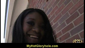gloryhole blowjob - nasty girl sucking big cock 23
