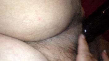 bbw dildo wife cums and sucks her own tits