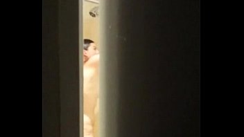 watch his hot wife shower.