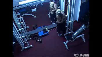 friends caught fucking at the gym - spy cam