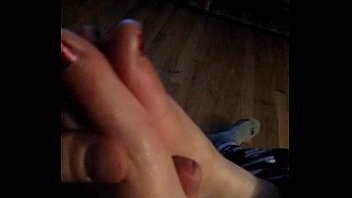 using my girls feet to jerk off while.
