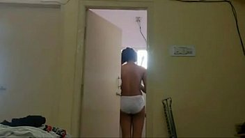 amateur indian girl is naked on camera after shower