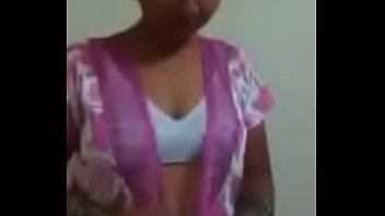 indian wife removing night dress