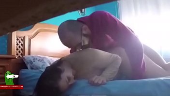a spy cam catches them fucking on bed. san161