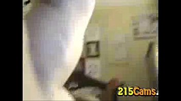 hot webcam brunette glasses strips plays with pussy.