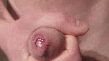 sexy guy masturbation touching and jerking her pene.