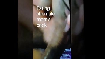 shemale mom gets her cock sucked and played.