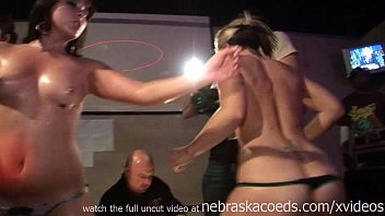 amateur wet tshirt naked contest at college bar.