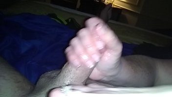pov handjob by my lovely wifes friend while.