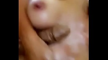 hot girl with huge tits plays with her tits