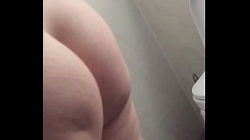 wife ass shower