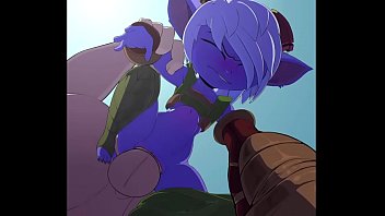 league of legends: tristana getting fucked.